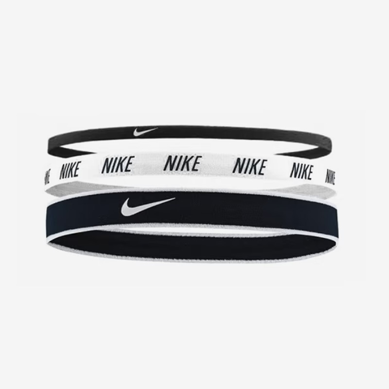 Nike/耐克正品春季反光发带健身3条装男女运动护具 N0002548930OS