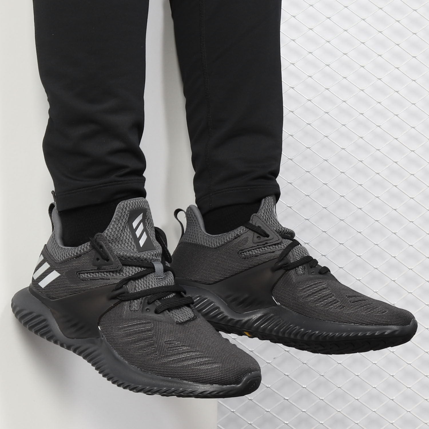 Adidas/阿迪达斯正品新阿尔法BOUNCE男子户外运动跑步鞋子BB7568