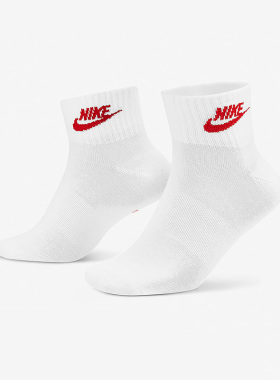Nike/耐克正品透气休闲舒适针织三双装男女同款运动袜 DX5074-911