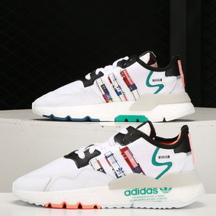 男女JOGGER运动休闲鞋 Adidas 阿迪达斯正品 三叶草低帮夏季 FX3811