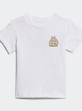 Adidas/阿迪达斯正品夏季新款婴童透气运动短袖H22614