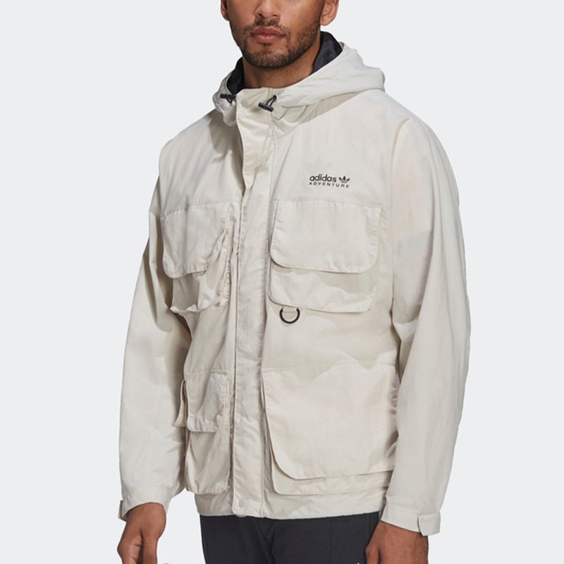 Adidas/阿迪达斯正品三叶草多口袋工装男子运动夹克 HF4794