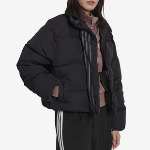 阿迪达斯正品 Adidas 三叶草女子户外运动连帽羽绒服HM2627