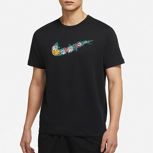 Nike/耐克正品夏季透气休闲圆领男子运动短袖T恤 DV1215-010