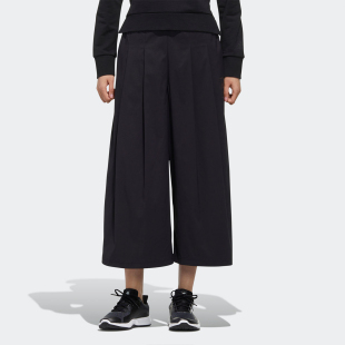 Adidas/阿迪达斯正品女裤子夏季阔腿裤运动裤休闲长裤FT2907