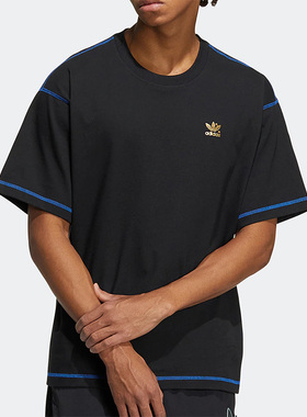 Adidas/阿迪达斯正品三叶草夏季新款男女运动耐磨透气短袖 HY4685