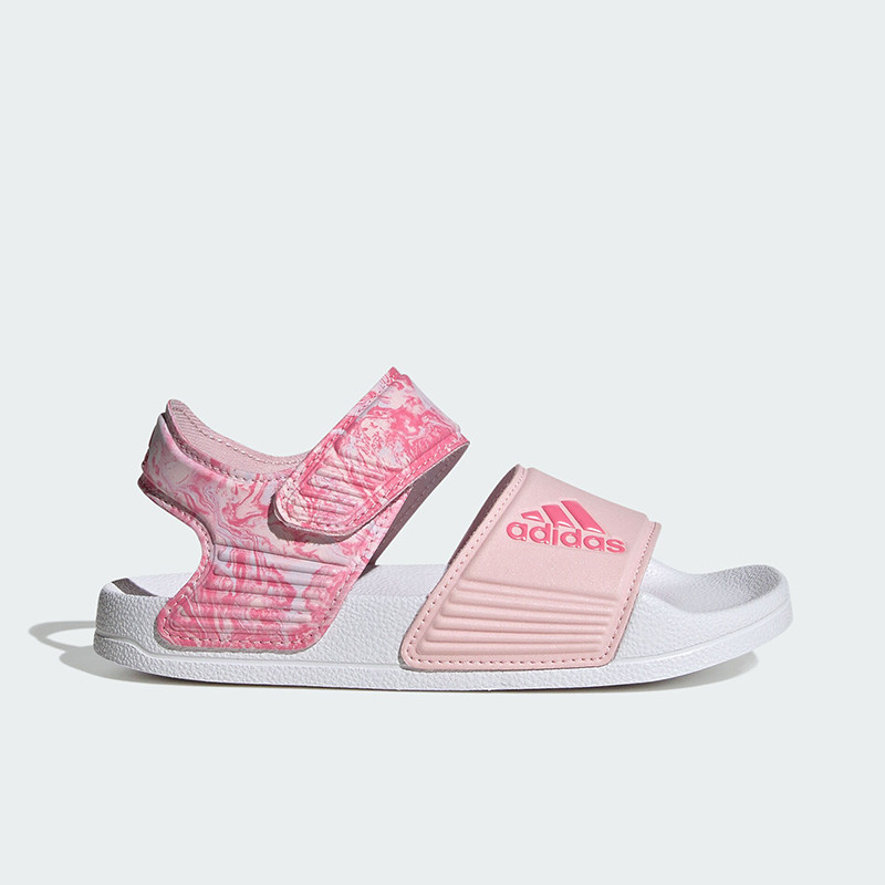 Adidas/阿迪达斯ADILETTE SANDAL K大童魔术贴运动沙滩凉鞋ID2624