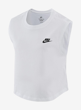 Nike/耐克正品宽松休闲短款无袖女子运动T恤背心FB8226-100