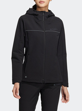 Adidas/阿迪达斯正品春季新款女子休闲运动连帽外套IC7986
