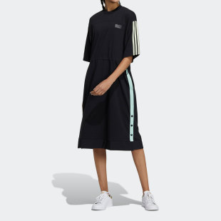 夏季 Adidas 三叶草 运动休闲女子连衣裙 阿迪达斯正品 H39023