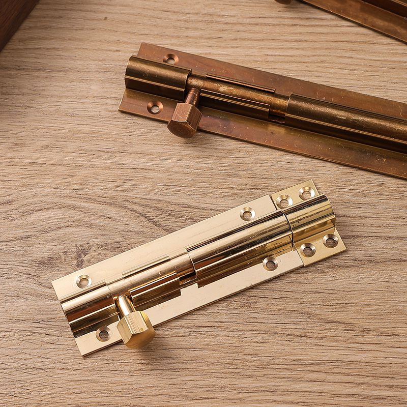 中式仿古黄铜加厚长大门闩插销