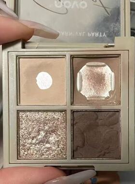 NOVO四色眼影盘ins超火闪粉哑光珠光爆款大地色防水小巧便携学生