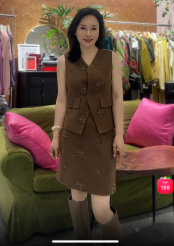 安西娅 钉珠小香套装