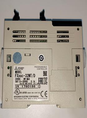 拆机三菱PLC FX3GC-32MTD一个底座卡扣两边暴