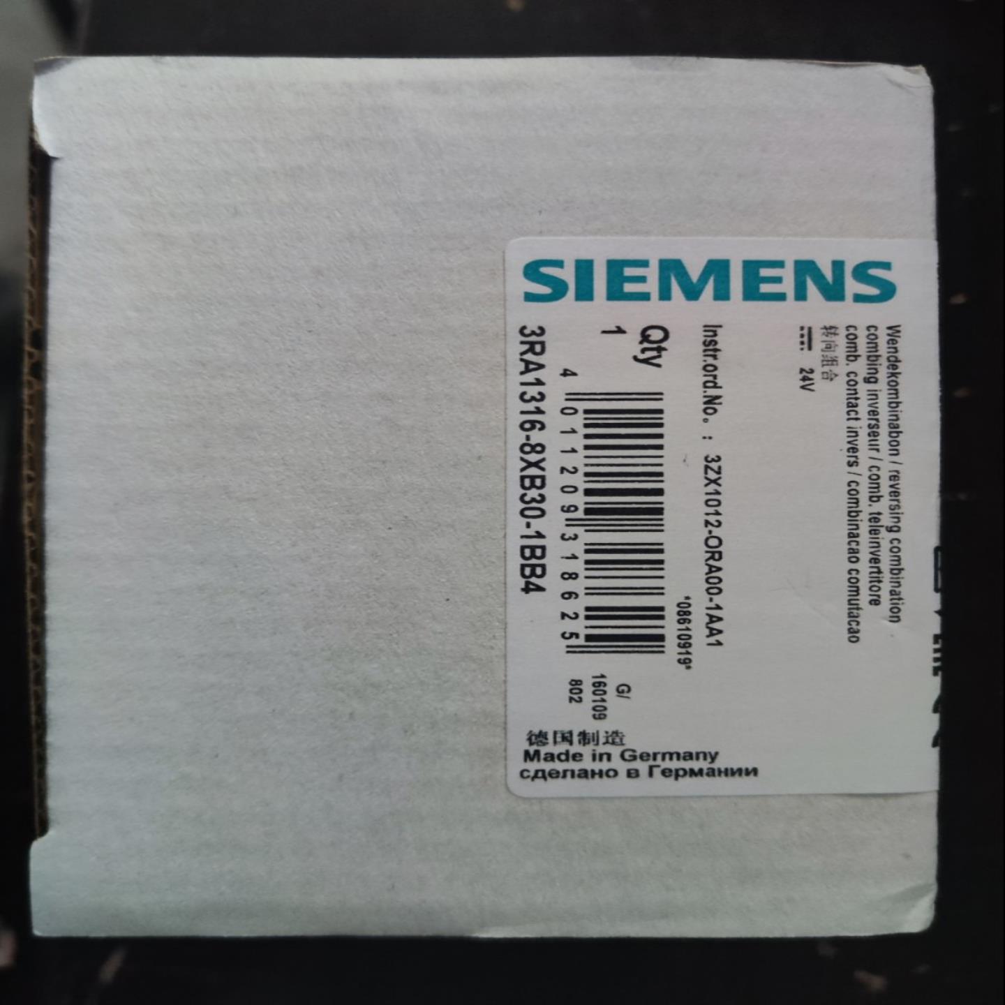 连锁安装式接触器3RA1316-8XB30-1BB4 现货