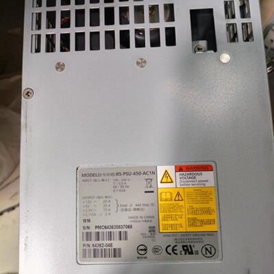DELL PS40006000 RS-PSU-450-AC1N 64362-04DE 0GTC8P 94535-05