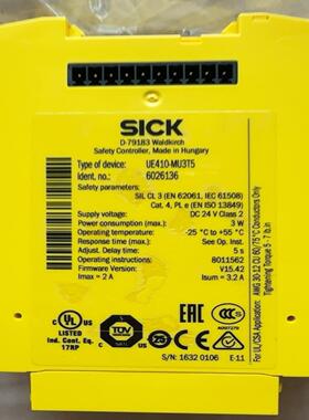 UE410-MU3T5 施克SICK安全继电器 订货号6026136 现货