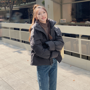 现货2023新款喇叭袖短款白鸭绒羽绒服288A-918图片