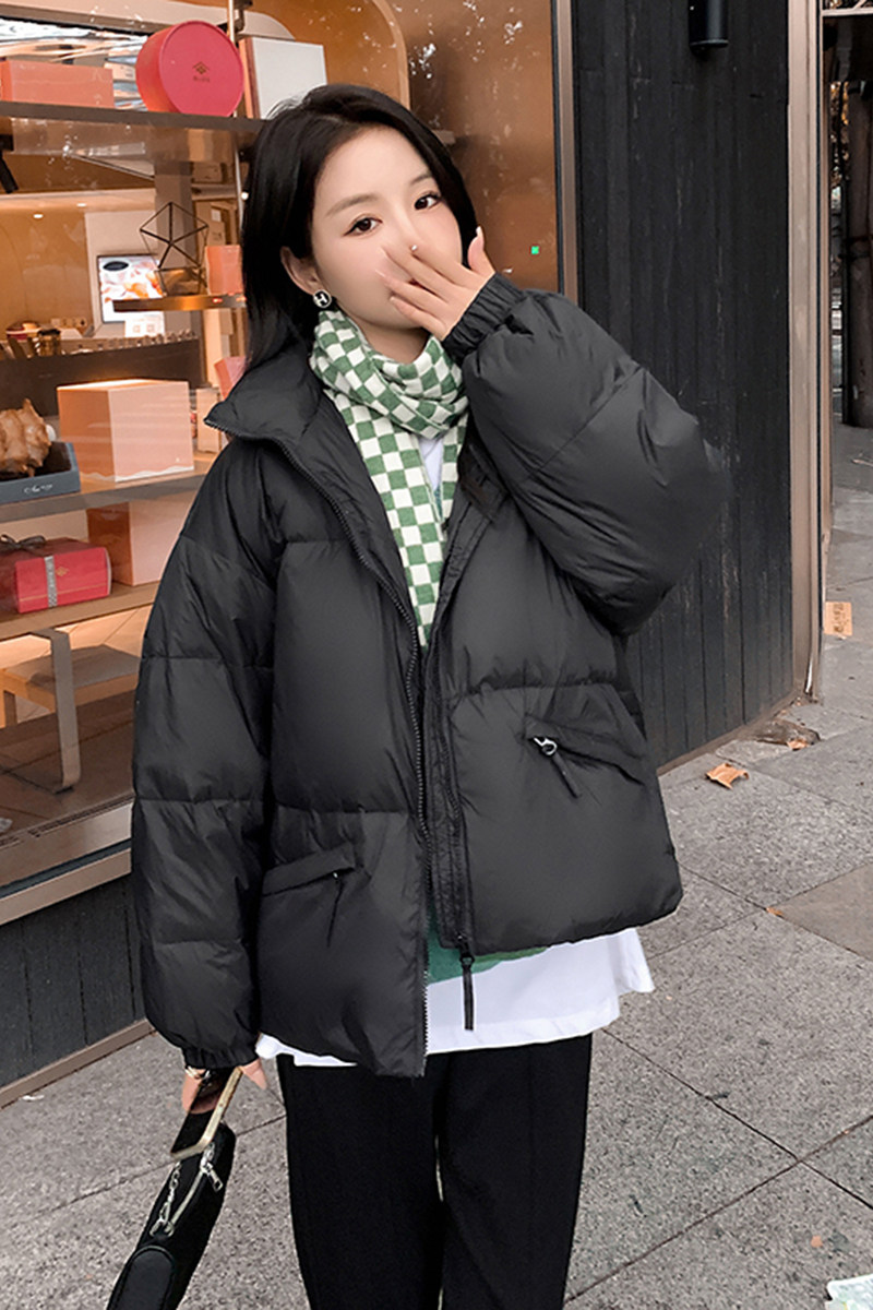 买家秀现货短款加厚白鸭绒羽绒服面包服288A-919,女装羽绒服,浙宝095(原288A)