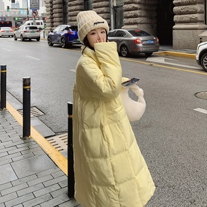 档口现货2023新款中长款立领白鸭绒羽绒服288A-921图片