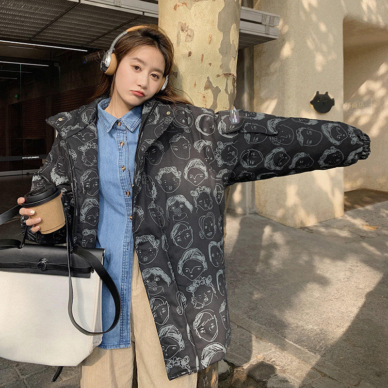 现货走量主推潮牌印花棉衣棉服工装外套288A-188图片