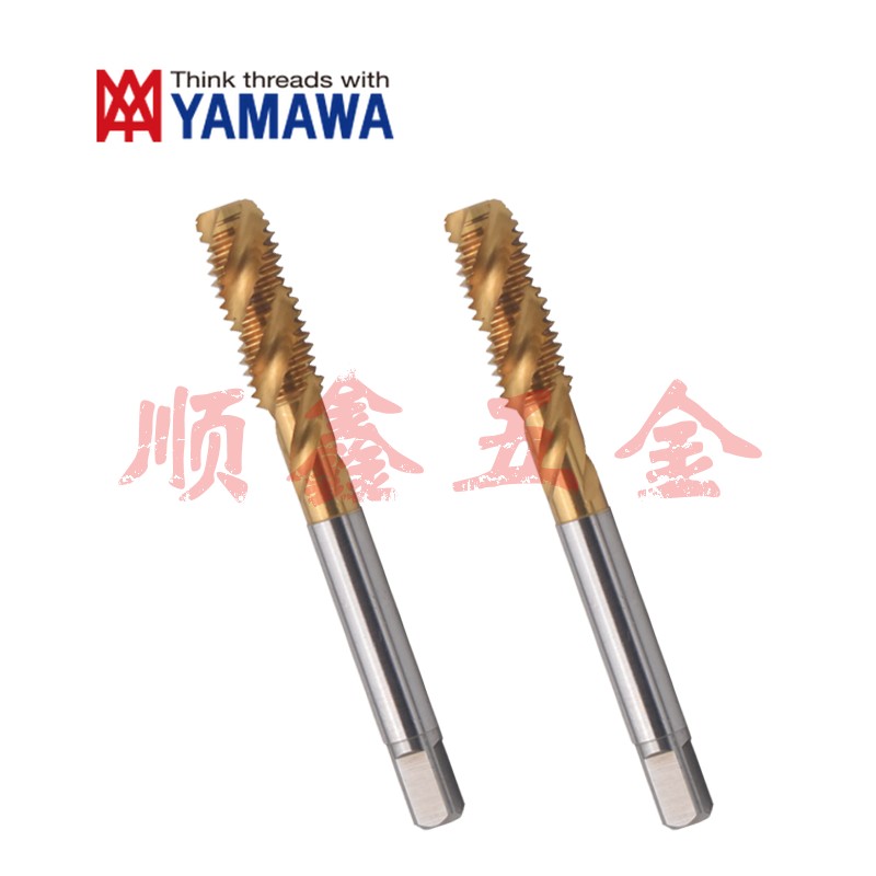 日本YAMAWA镀钛螺旋丝锥攻M7X1/M8*1.25 细牙X0.5/0.75 P2P4P5P6