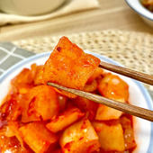 延边朝鲜族韩式 下饭菜小咸菜辣酱菜 萝卜块韩国泡菜正宗辣白菜韩式