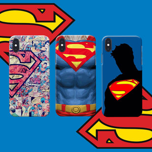 适用苹果11手机壳superman手绘iphone11透明xs超人8plus潮7p/xr