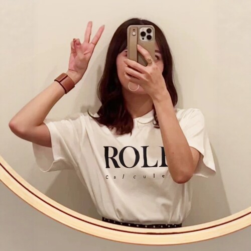 清 夏季日系GRL胸前字母印花宽松通勤简约休闲百搭凉感T恤