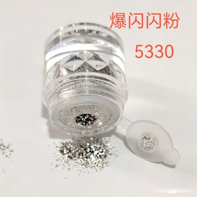 icy玻璃包银闪粉爆闪银色 5330 5150 5480 妆容点缀 化妆师常备