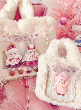 QueenJ Studio 原创自制晒娃包大容量公仔挂件展示包盲盒娃娃痛包