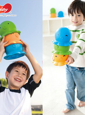 台湾Weplay 章鱼帽3个1组 幼儿早教儿童前庭平衡感统训练器材玩具