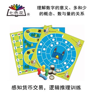 七色花ROLF 骑士王国 理解数字意义货币多少数量关系幼儿早教玩具