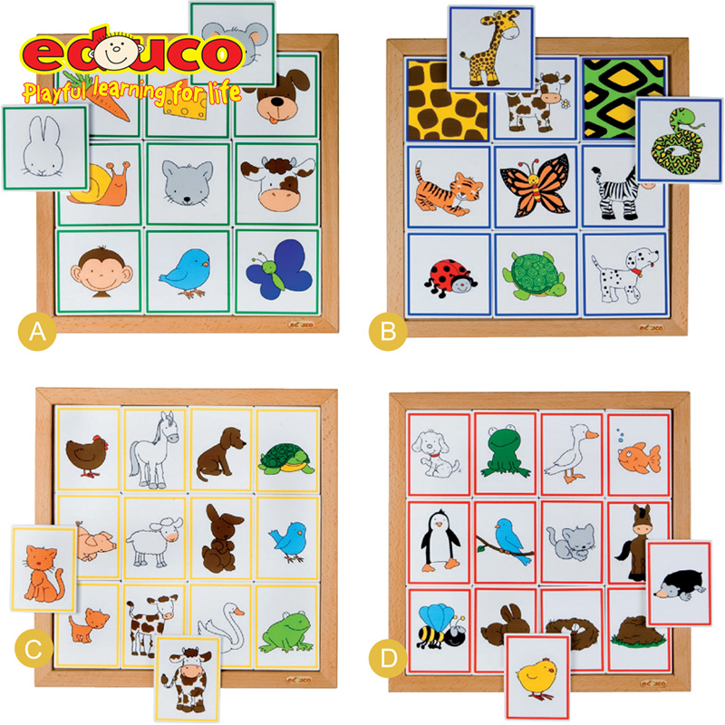 双层动物拼图EDUCO3+益智玩具