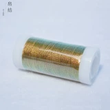 Блестящие шелковые нитки, браслет ручной работы, ожерелье, золото и серебро, с вышивкой