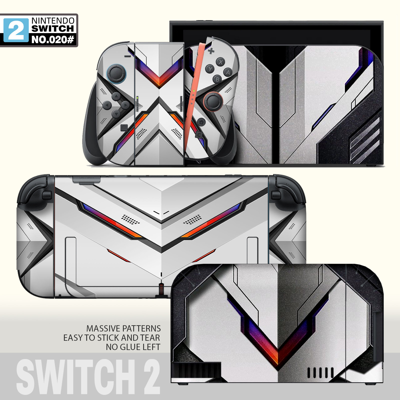 switch2机身贴纸底座贴纸手柄贴任天堂NS2掌机痛贴switch卡通OLED