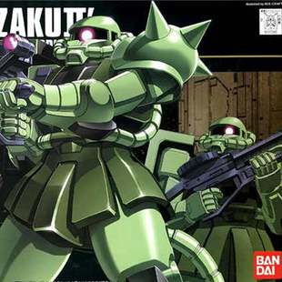 热血玩具模型手办 高达 HG HGUC Zaku 量产型绿扎古II 万代拼装