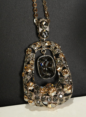 时尚奢华大气毛衣链女水晶