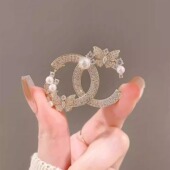 小香风胸针高级感轻奢高端精致时尚 别针设计感小众配大衣西服高档