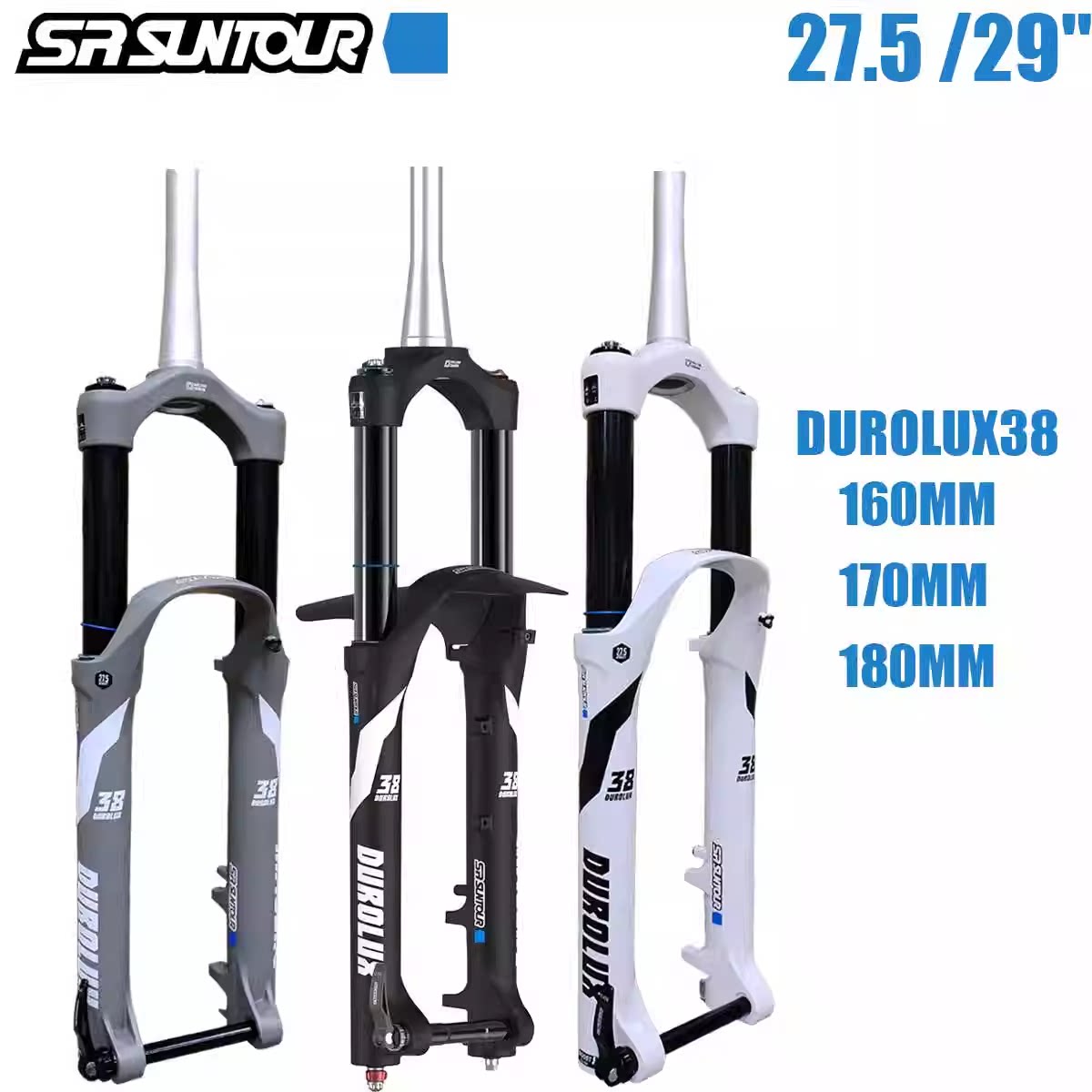 三拓SR SUNTOUR DUROLUX38 BOOST EQ杜蕾斯FR速降DH阻尼气压前叉图片