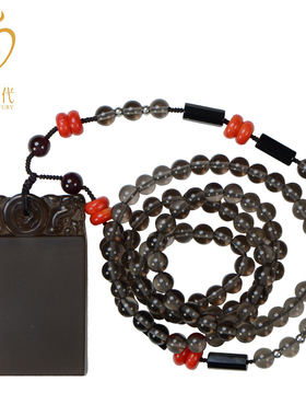 黑曜石冰种平安无事牌吊坠送妈妈