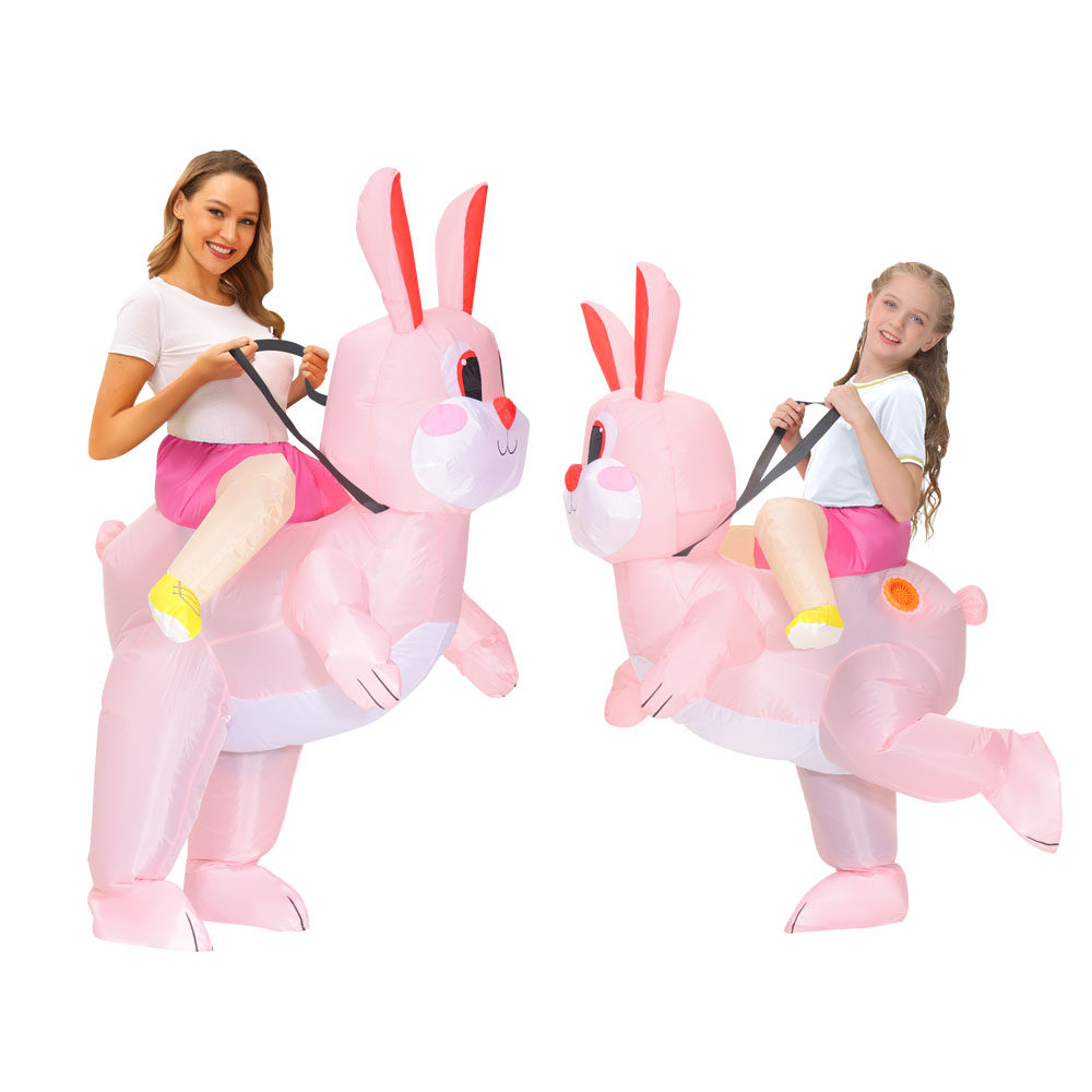 万圣节复活节粉色兔子充气人偶服坐骑服装儿童成人搞怪网红同款,模玩/动漫/周边/娃圈三坑/桌游,万圣/圣诞/儿童节用服饰,淘宝优惠券,粉丝福利购,淘宝优惠卷