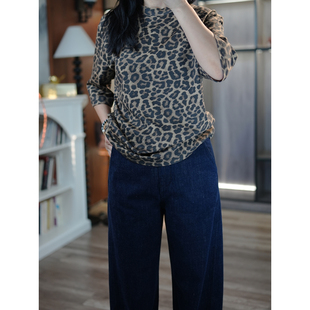 6号衣橱 l 经典复古豹纹元素 200克长绒液氨棉 宽松圆领短袖T恤