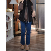 土耳其弹力丹宁复古洗水小直筒9分法棍牛仔裤 小狗出品 6号衣橱