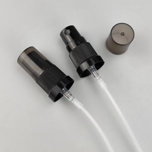 化妆品包装塑料喷泵18牙黑色香水喷雾器配件18/415精油瓶喷头
