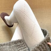 袜女外穿显瘦打底裤 卉薇韩国东大门秋冬新款 纯色菱形格子连裤 袜