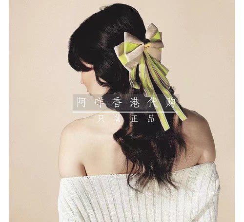 巴尔曼撞色所有发质蝴蝶结发夹