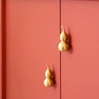 柜门把手抽屉柜门金色新中式个性