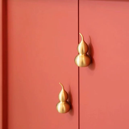 柜门把手抽屉柜门金色新中式个性