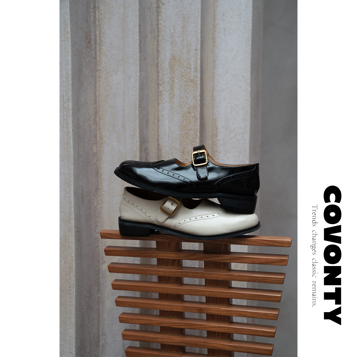 COVONTY「imagine」阅历感 老钱风雕花小皮鞋复古一字玛丽珍鞋女,女鞋,玛丽珍鞋,淘宝优惠券,粉丝福利购,淘宝优惠卷
